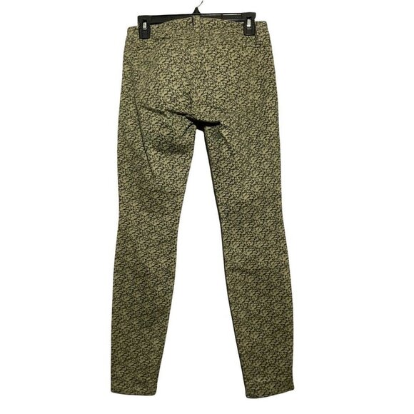 Cabi Skinny Jeans Pants Women Size 2 Green Pattern Modern Camouflage Camo Casual - Picture 3 of 10
